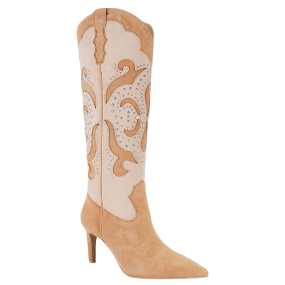 Dolce Vita Finley Western Studded Heel Boots NWT Size 6.5 - Picture 2 of 16